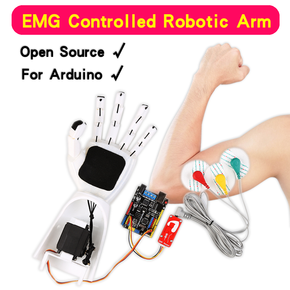 Science Robot - EMG Sensor Robotic Arm Electrical Muscle