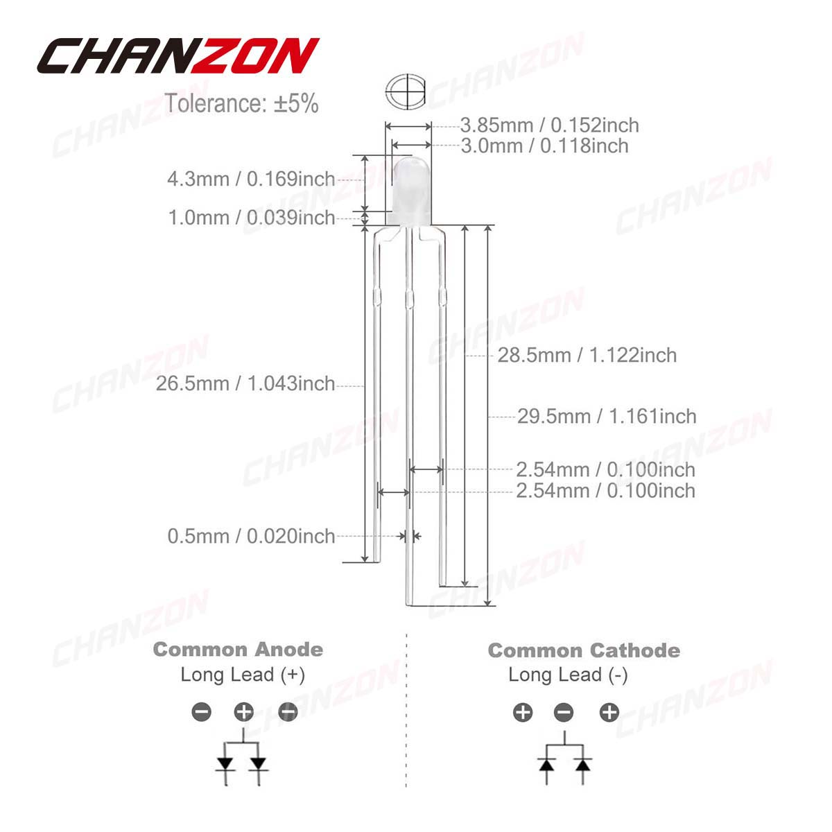 Bicolor 3 mm LED Light Emittin - огляд і ціна Hobby Is Science