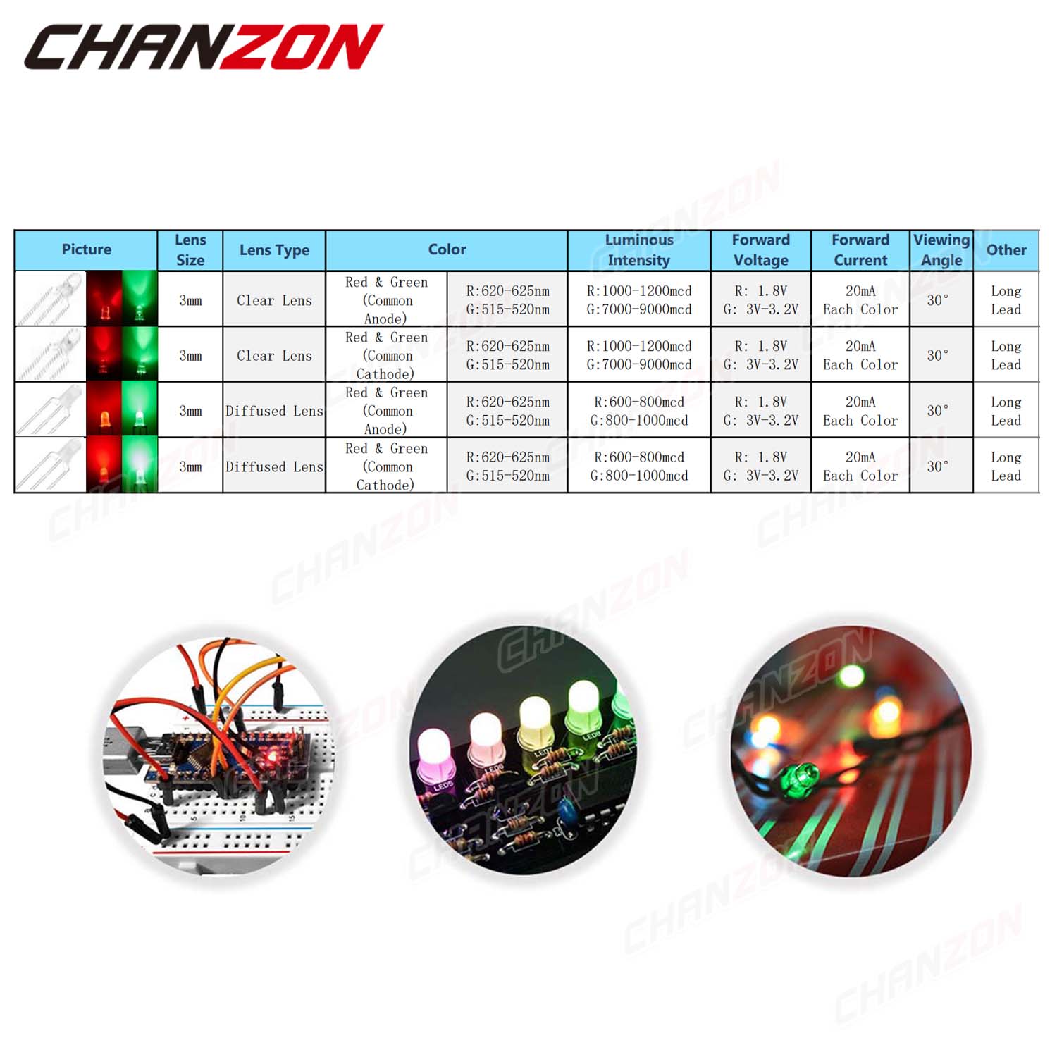 Bicolor 3 mm LED Light Emittin - огляд і ціна Hobby Is Science