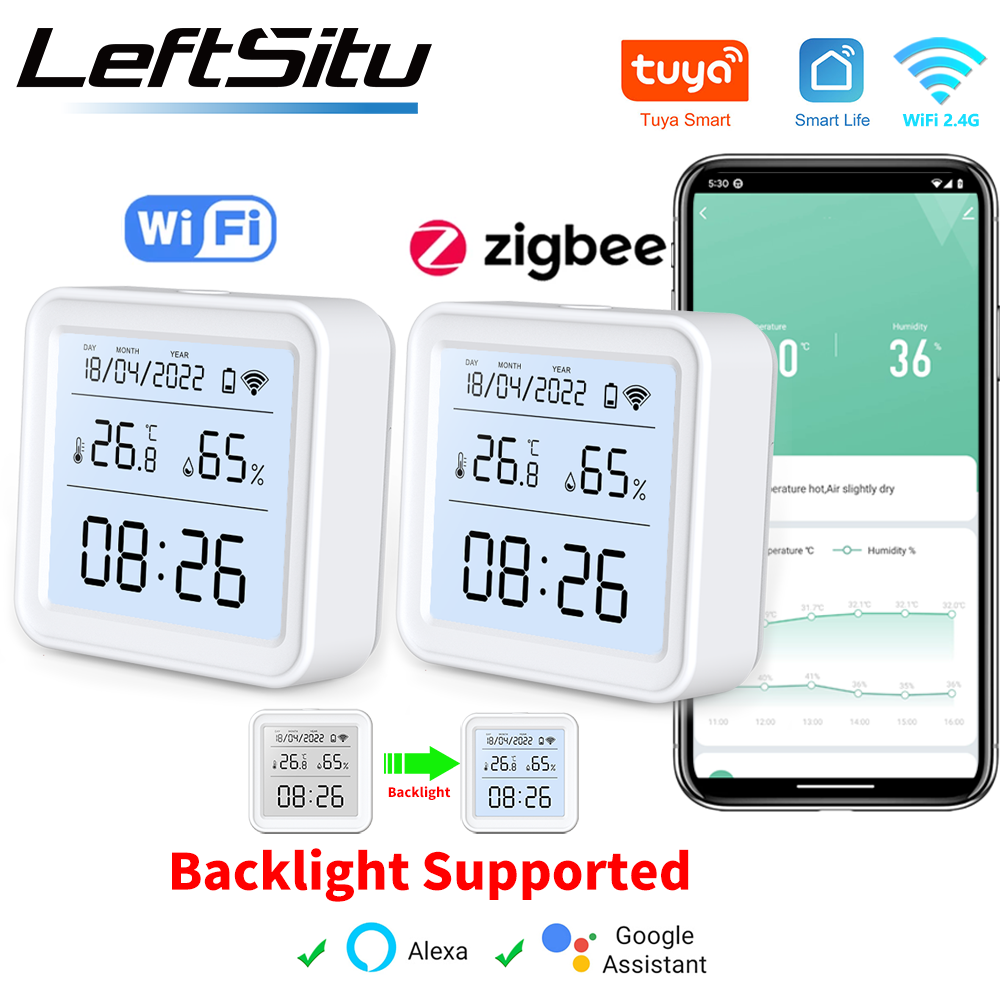 Tuya Zigbee WiFi Temperature H - огляд і ціна Weather Station Indoor