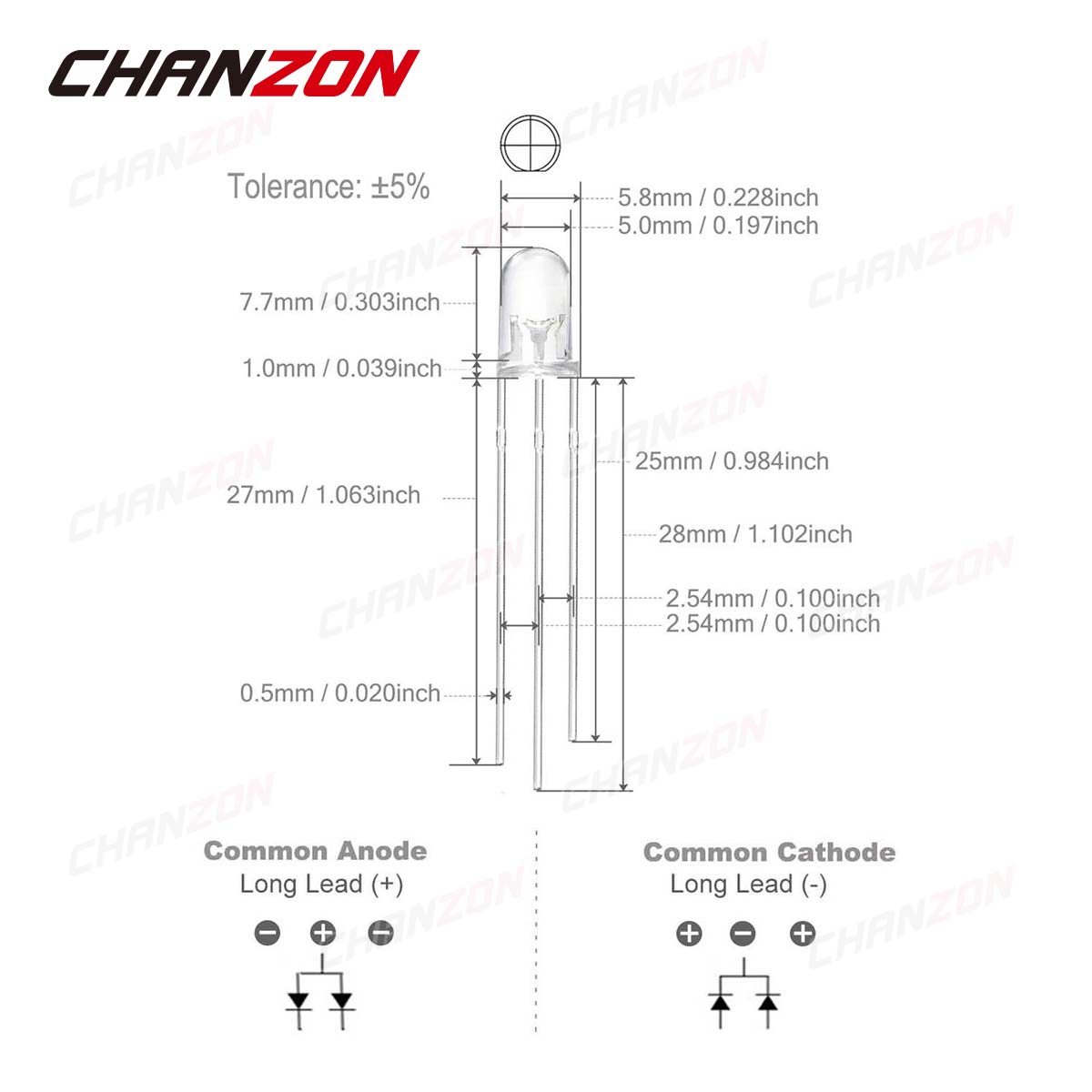 100pcs 5 mm LED Light Emitting - огляд і ціна Hobby Is Science